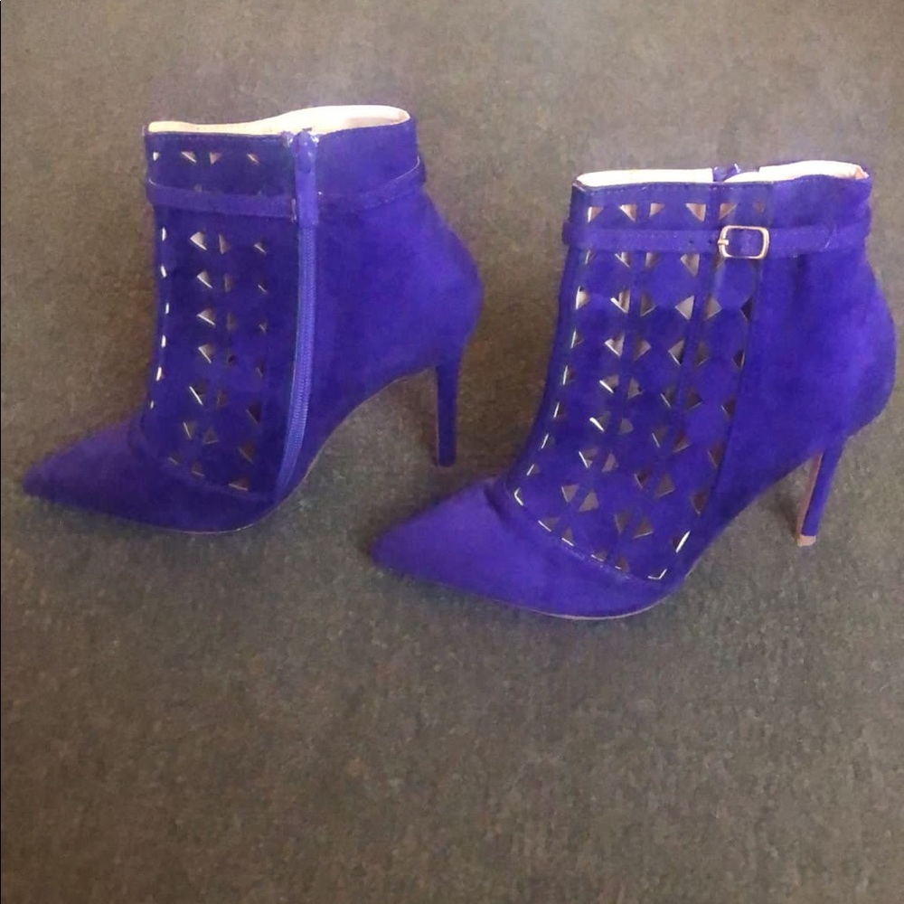 Forever21 Purple Heeled Booties